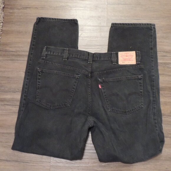 Levi’s 550 Relaxed Fit Black Jeans Men’s 38x36 Classic Straight - Picture 5 of 6